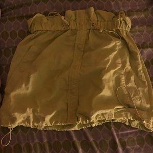 Neon Paper Bag Skirt